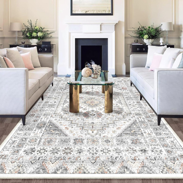 160x230cm Washable Area Rug, Living Room
