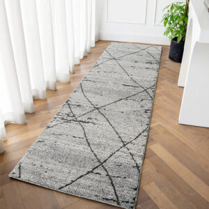 Faded Base Criss-Cross Line Carpet