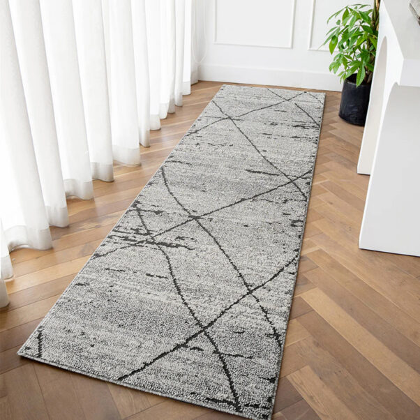 Faded Base Criss-Cross Line Carpet