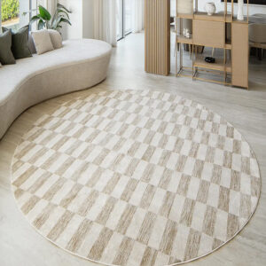 Textured Rectangle Checkerboard Carpet