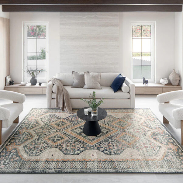 Traditional Diamond Patterned Carpet - Image 5