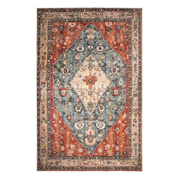 Washable Rugs 6x9 Vintage Rug for Living Room - Image 2